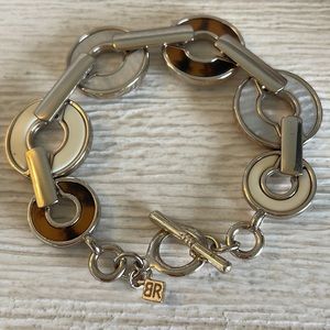 Banana Republic Brown and White Chunky Bracelet